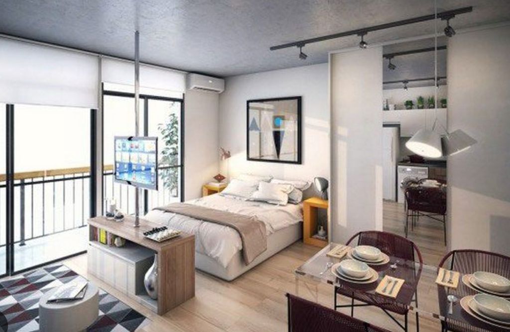 Cho thuê căn hộ Studio The Miami Vinhomes Smart City, DT 27m2, full nội thất hiện đại